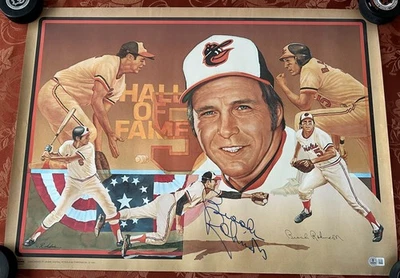 Brooks Robinson signed poster Baltimore Orioles BAS Beckett COA WOW! - Image 1 of 3