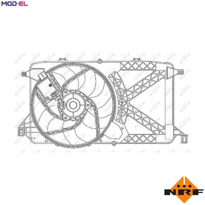 FAN ENGINE COOLING 47264 FOR GZFA/GZFC/GZFB 2.3L P8FA/QVFA/QWFA/P8FB/PGFA 2.2L - Image 1 of 4