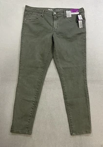 Mossimo Mid-Rise Denim Legging Jeans Damen Größe 14/32 Grün Stretch Neu mit Etikett - Bild 1 von 10