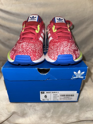 Adidas Originals Swift Run X Ragazze Taglia 6Y Rosa Scarpe da Corsa Sportive Sneakers