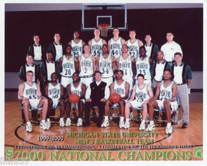1999-2000 MICHIGAN STATE SPARTANS NATIONAL CHAMPIONS 8X10 TEAM PHOTO - Picture 1 of 1