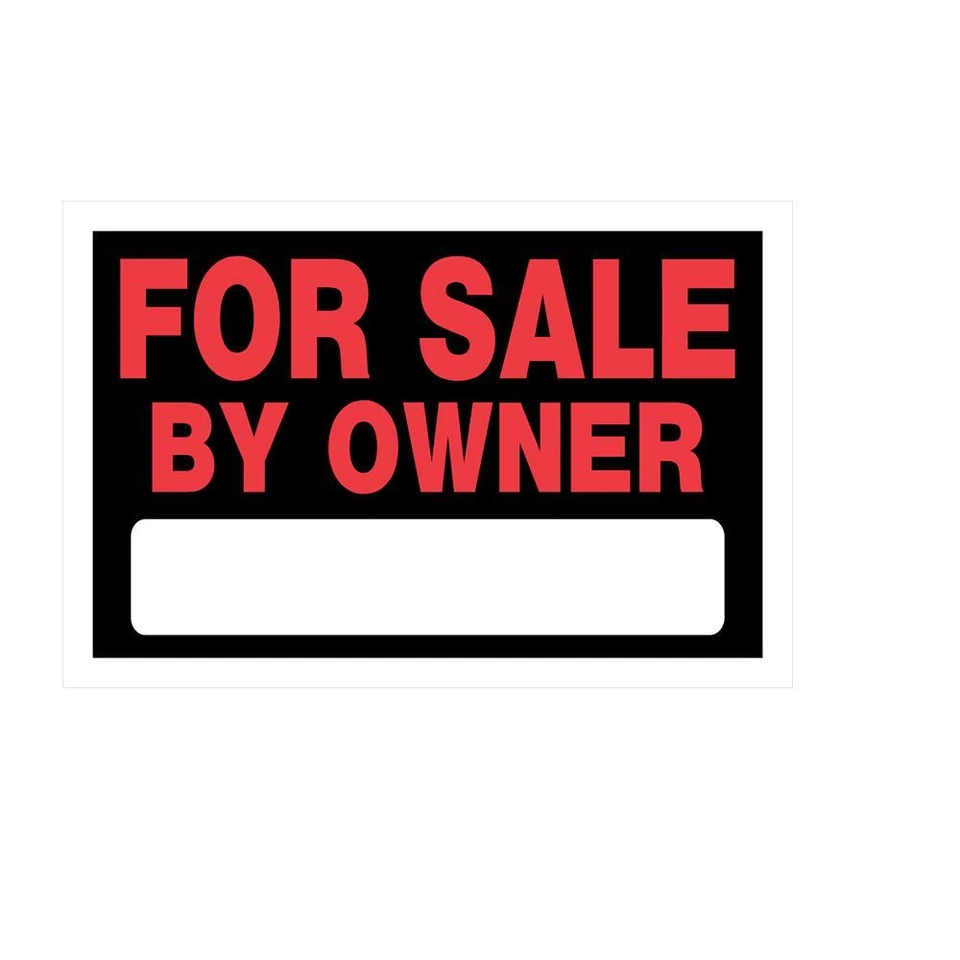 The Hillman Group 839930 8-Inch -Inch Plastic For By Owner Sign