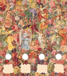 Dos pour Largeur din A4 Classeur Angel / Elfes / Fleurs - Afbeelding 1 van 3