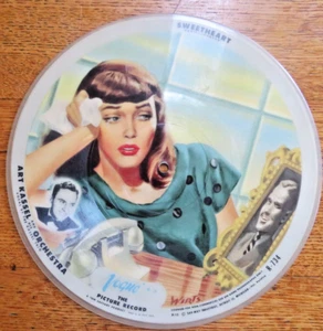 VOGUE PICTURE RECORDS 78 RPM 10” Picture DISC R734. Art Kassel Orchestra. - Imagen 1 de 2