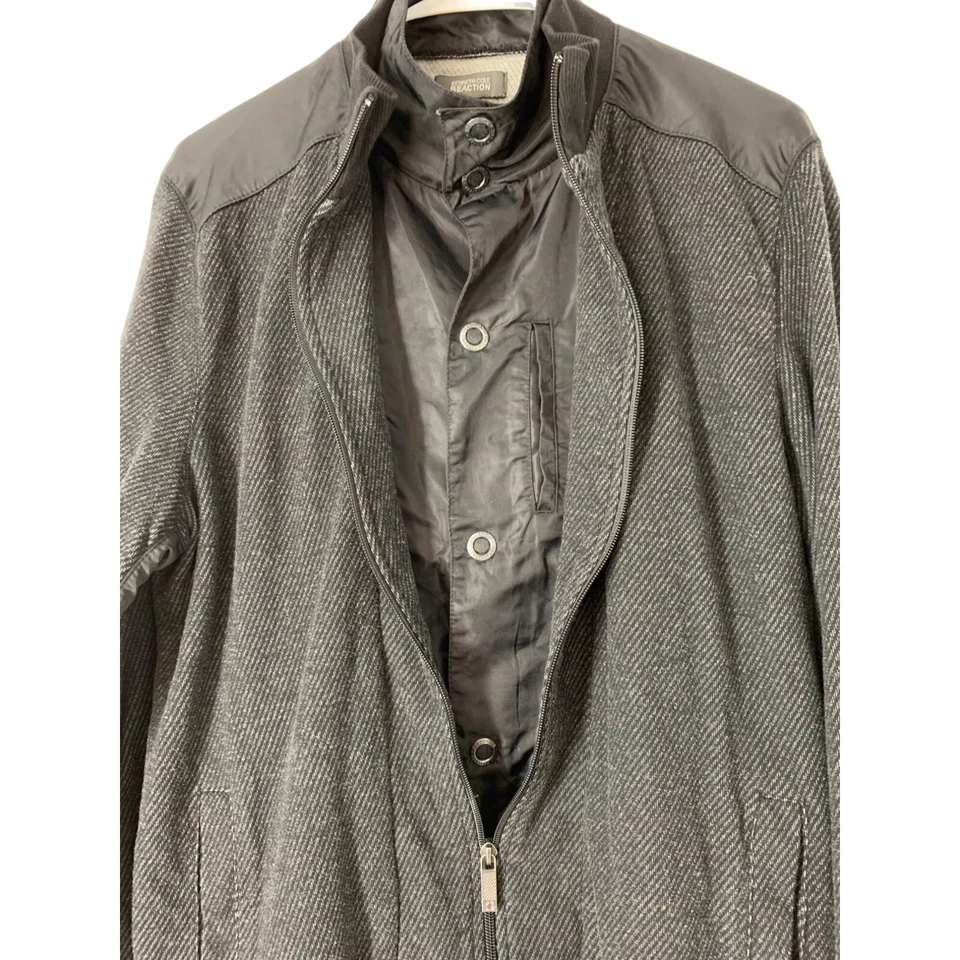 Men’s Kenneth Cole Reaction Bomber Zip Layer Gupta Jacket Size L 5357 Cotton - Image 1 of 4