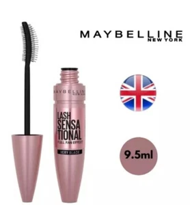 Máscara de pestañas Maybelline, sensacional para pestañas, pestañas muy negras se abanican completamente - 9,5 ml - Imagen 1 de 4