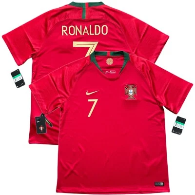 2018/19 Portugal Home Jersey #7 Ronaldo XL Nike Soccer World Cup CR7 Kit - Image 1 of 4