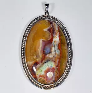 32gr Top Picture Variety Opalized Copper Jasper,Landscape,Lucky Stone, Pendant - Picture 1 of 20