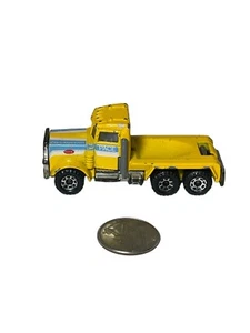 1981 Matchbox Peterbilt Construction Semi yellow Loose - Picture 1 of 7