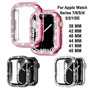 For Apple Watch Series 8 7 6 5 4 40/44/41/45mm Full Cover Case /Screen Protector