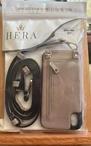 Hera Cases Crossbody XR IPhone Case with Strap Wallet, Beige-ish - Picture 1 of 7