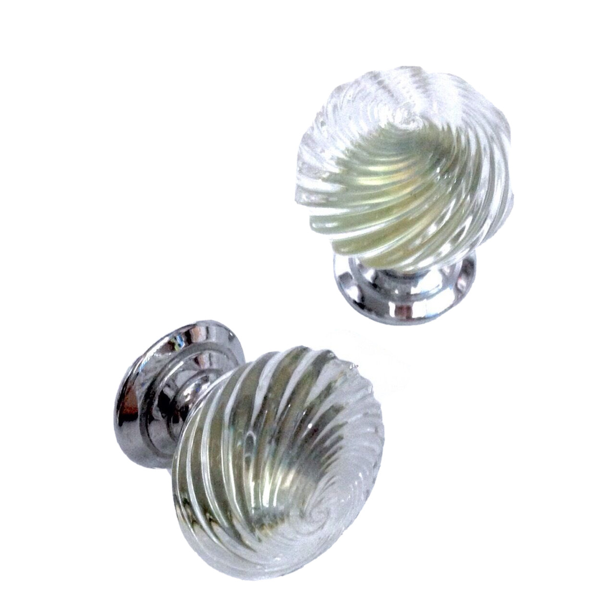 24 Pomelli Cristallo Trasparente 40mm | Maniglie Per Cassetti E Mobili Con Viti - Foto 7