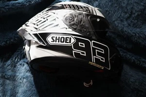 Shoei Full Face Helmet Marqueze 4 White Player Helmet 2xl - Picture 1 of 5
