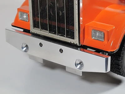 Protector de parachoques delantero de aluminio personalizado Tamiya 1/14 King Grand Hauler Globeliner Foto 1 de 3