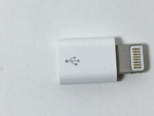 New Female Micro USB to 8-Pin Male Connector Adapter White for Apple iPhone iPad