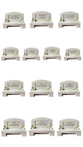 GEDENKBANK MIT BLUMEN + VERSTAFEL BESTATTUNG FRIEDHOF GRAB ANDENKEN - Bild 1 von 13