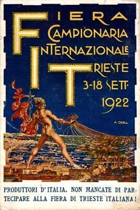 Trieste Fiera Campionaria int.le 1922, pieghe F. piccolo  spedita  - Imagen 1 de 2