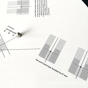 Anti-Sliding LP Vinyl Record Pickup Calibration Plate Distance Gauge Protr - Zdjęcie 1 z 10