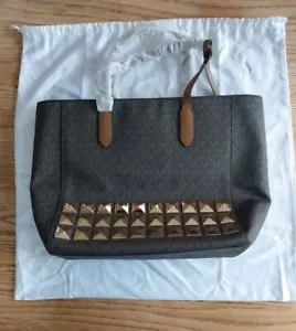 Borsa a libro Michael Kors Sinclair grande nuova con etichette tasca marrone/ghianda prezzo al dettaglio consigliato $398 - Foto 1 di 6