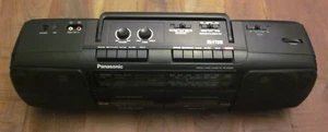 PANASONIC RX-FT510 DUAL CASSETTE BAND FM LW MW SW RADIO BOOMBOX FUNKTIONIERT - Bild 1 von 18