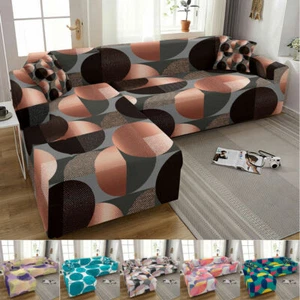 Elastic Sofa Cover For Living Room Adjustable Geometric Couch Covers Slipcover - Picture 1 of 22