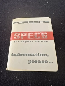 Porsche 356 1950-1965 libro de especificaciones tecnológicas 356A A 356B B 356C C 1955 1962 - Imagen 1 de 9