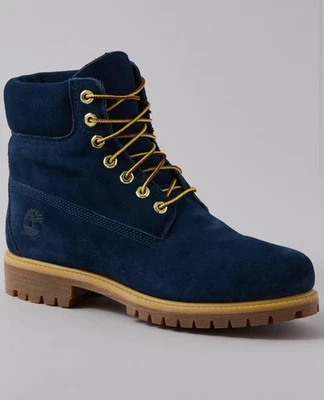 🔥 Size 12 - Timberland x American Eagle 6" Premium Waterproof Boot Navy Suede - Image 1 of 4