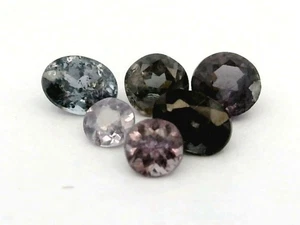 0.56Ct 6 PCS GORGEOUS ! UNTREATED GREEN TO RED PINK COLOR CHANGE GARNET - Picture 1 of 7