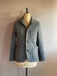 Albam Chore Jacket Men’s Size M Grey Wool Utility Worker England Made - Picture 1 of 13