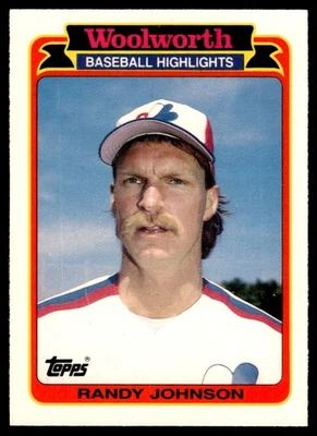 1989 Topps Woolworth Baseball Highlights Randy Johnson Rookie #13 - Image 1 of 2