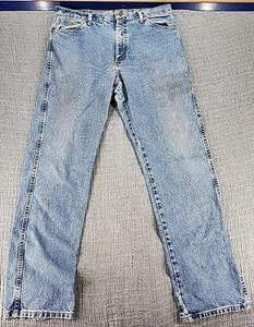 Wrangler Jeans Mens 36x34 George Strait Cowboy Cut Collection 13MGSHD Blue Denim - Picture 1 of 13