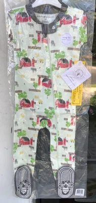 Burts Bees Niño Niño 18 Mo Patas Algodón Dormir Granero Vaca Nuevo con Etiquetas Z Foto 1 de 4