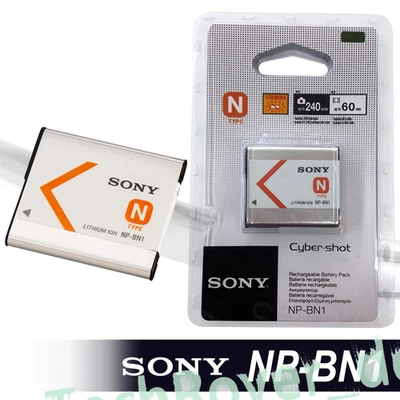 Sony NP-BN1 Battery for Cybershot DSC-W800 W810 W830 W580 W380 WX50 W690 W710 - Bild 1 von 3