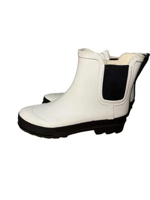 Botas de lluvia Chelsea J.Crew con suela corta talla 7 blancas al aire libre botines Foto 1 de 4