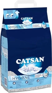 CATSAN Hygiene Plus Non-Clumping Adult Cat and Kitten Litter 20L, 100% Natural - Picture 1 of 5