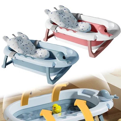 Faltbare Säugling Baby Badewanne Neugeborene Sicherheit Tragbare Dusche Badewanne 0-12M* - Bild 1 von 4