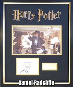 DANIEL RADCLIFFE Harry Potter signed & Framed Display with COA - Picture 1 of 1