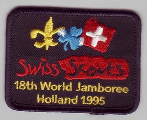 Patch contingente World Scout Jamboree 1995 SVIZZERO / SVIZZERO SCOUTS - Foto 1 di 1