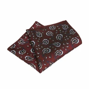 Men’s Classic Paisley Handkerchief Hanky Wedding Party Business Pocket Square - Picture 1 of 13