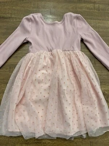 Gap Kids Girls Light Pink  Long Sleeve Tulle Dress Size XS (4/5) - Picture 1 of 6