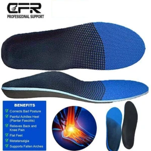 Zapatos ortopédicos premium plantillas con inserto almohadilla de soporte de arco alto deportes para mujeres hombres - Imagen 1 de 17