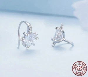 BIDUma. 925 Sterling Silber Quadratische Zirkon Ohr Ringe Ohrringe für Damen - Bild 1 von 14
