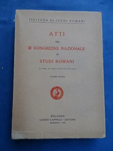 FILOLOGIA-GIURISPRUDENZA-VARIA-ATTI III CONGRESSO STUDI ROMANI-ROMA 1935-VOL. IV - Imagen 1 de 5