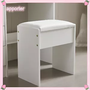Tocador Maquillaje Tocador Banco Taburete de Escritorio con Cojín Piano Asiento Silla US STOCK - Imagen 1 de 5
