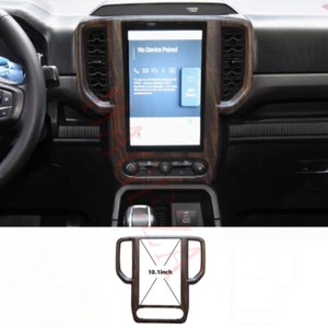Dashboard Multimedia GPS Screen 10.1 Inch Panel Trim for Ford Ranger Wood Grain - Picture 1 of 5