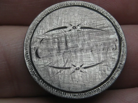 1838-1866 Silver Seated Liberty Quarter- Cancelled Love Token? Cover