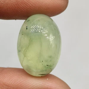 Rare green black prehnite cabochon translucent prehnite loose gemstone M6398 AU - Picture 1 of 5