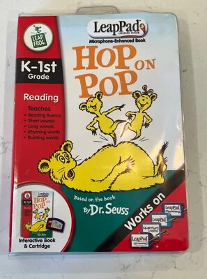 Hop on Pop Leap Pad Frog Dr.Seuss Interactive Book & Cartridge Kids K-1 Complete - Image 1 of 4