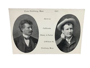 Long-Distance Walker "Afoot to California" FITCHBURG Massachusetts Henry Parker - Picture 1 of 5