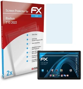 atFoliX 2x Screen Protection Film for Byybuo T10 2022 Screen Protector clear - Afbeelding 1 van 8